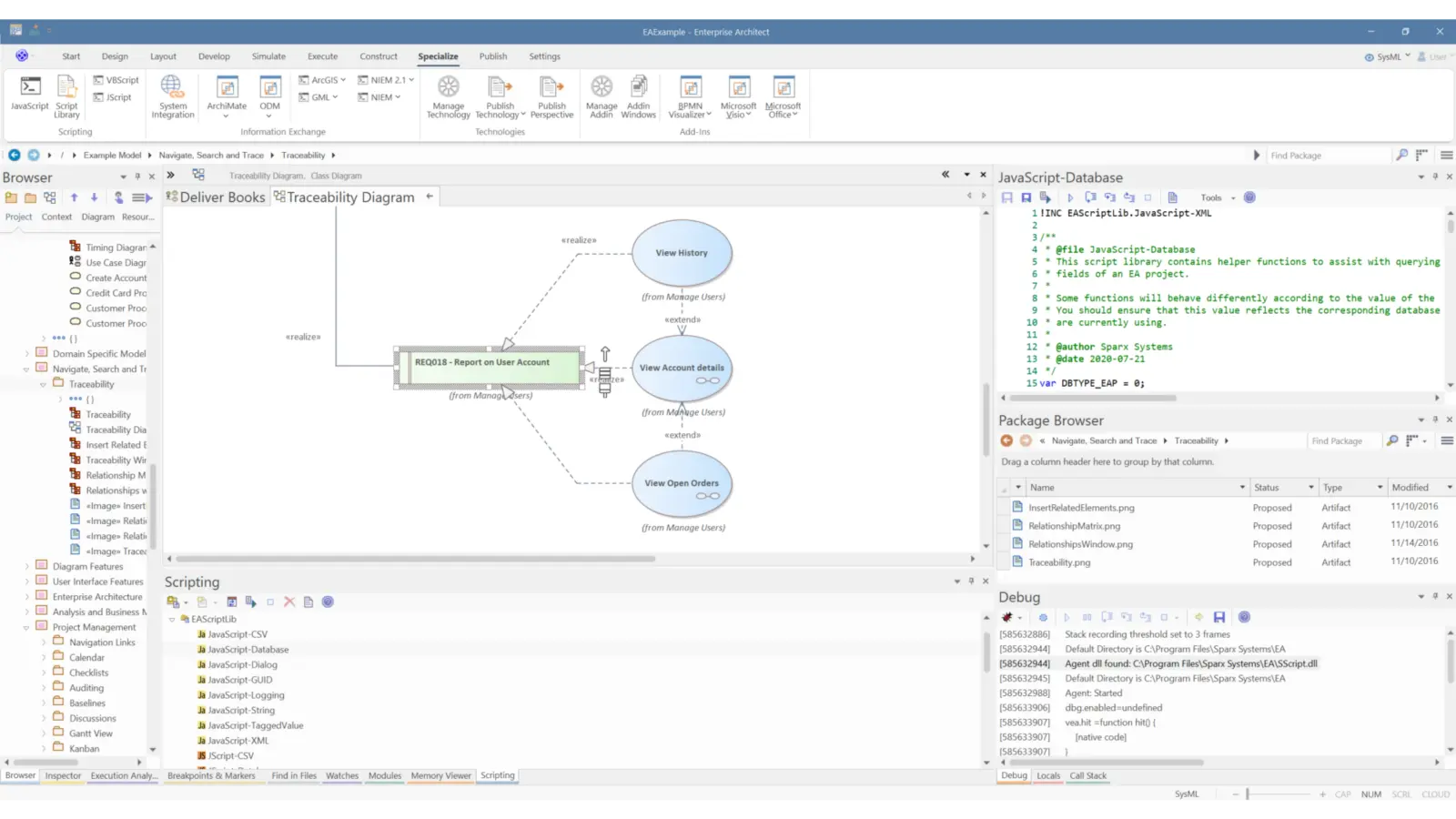 sparx ea give direct access to models for automating repetitive work reducing manual effort